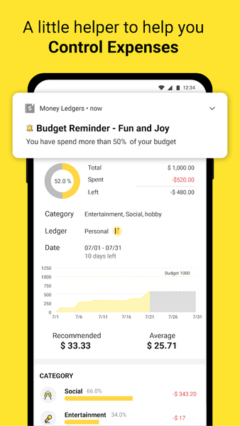 Money Ledger : Expense Tracker - عکس برنامه موبایلی اندروید
