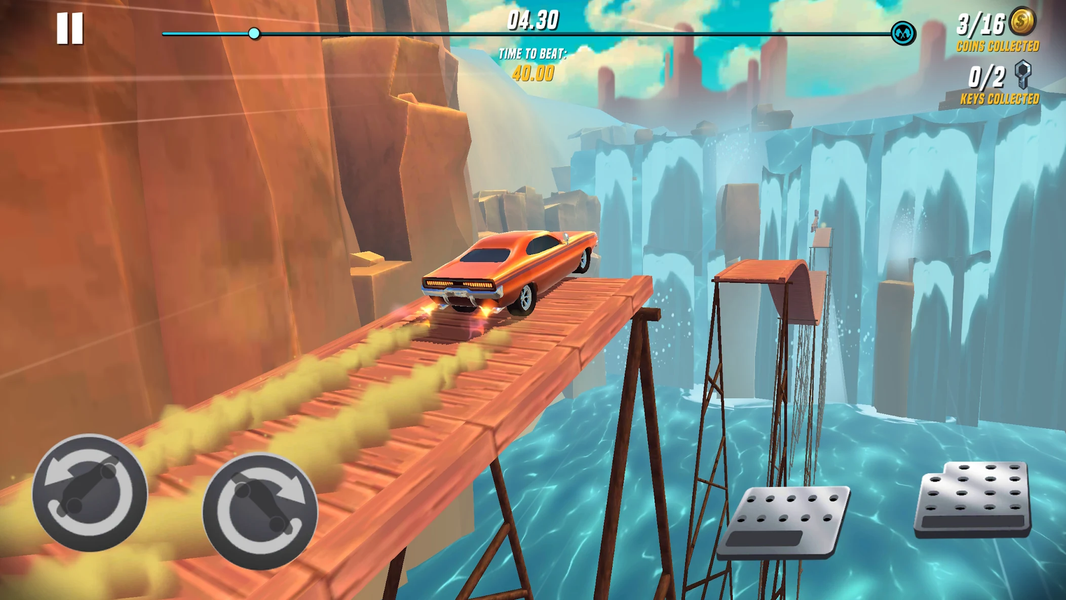 Racing Terrain Car Stunt Trial - عکس بازی موبایلی اندروید