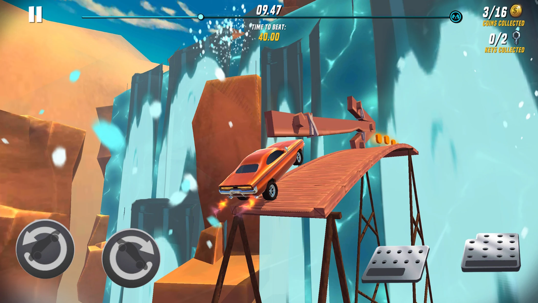 Racing Terrain Car Stunt Trial - عکس بازی موبایلی اندروید