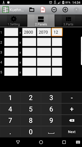 KuehnOptCutDemo - Image screenshot of android app
