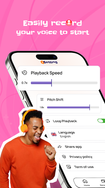 Reverse Singing Challenge Fun - Image screenshot of android app