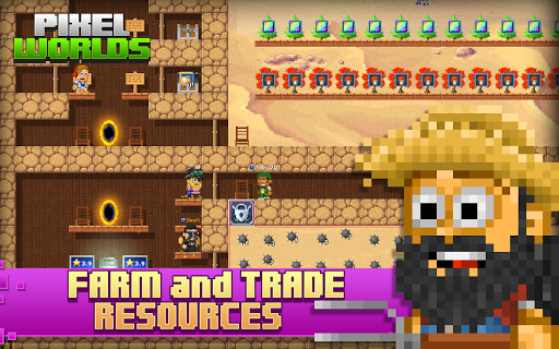Pixel Worlds: MMO Sandbox - عکس بازی موبایلی اندروید