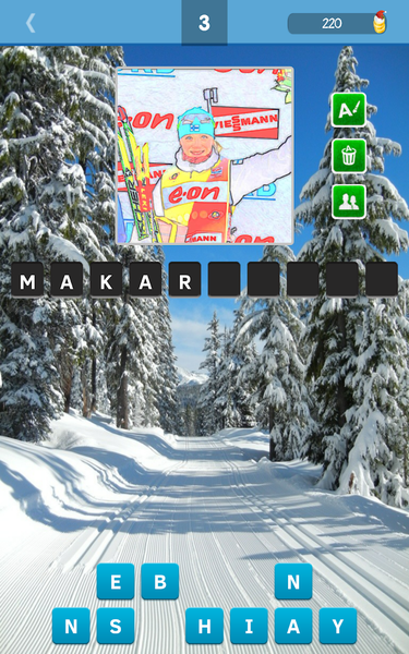 Guess the biathlete 2020/2021 - Gameplay image of android game