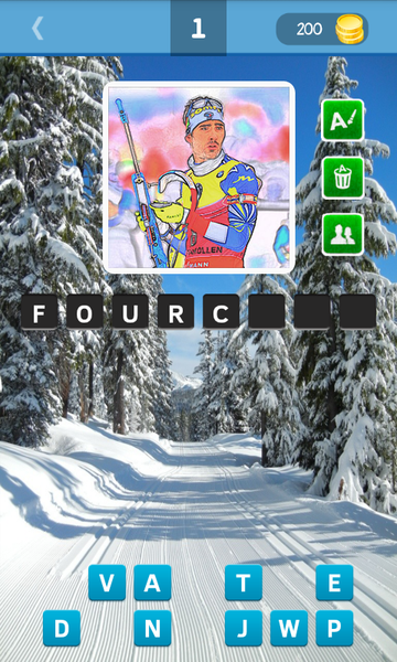 Guess the biathlete 2020/2021 - Gameplay image of android game