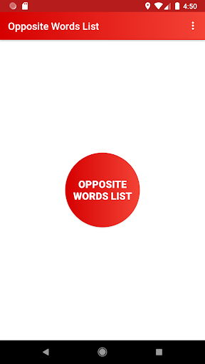 Opposite Words List  [Common words] - Image screenshot of android app