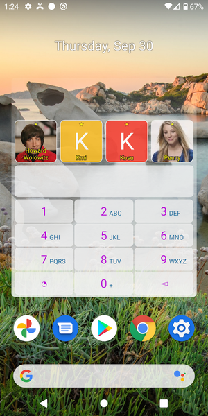 Dialer Widget - عکس برنامه موبایلی اندروید