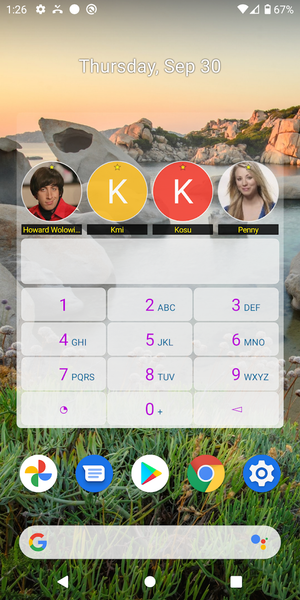 Dialer Widget - Image screenshot of android app