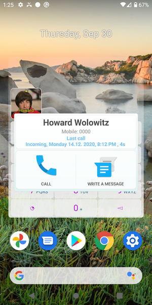 Dialer Widget - عکس برنامه موبایلی اندروید