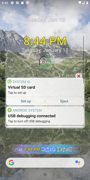 Noticker - Notification Ticker - عکس برنامه موبایلی اندروید