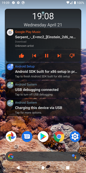 Notification Widget - عکس برنامه موبایلی اندروید