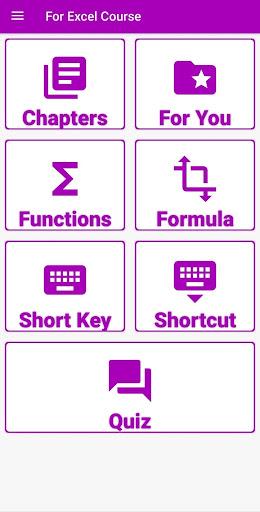 For Excel Course Offline - عکس برنامه موبایلی اندروید