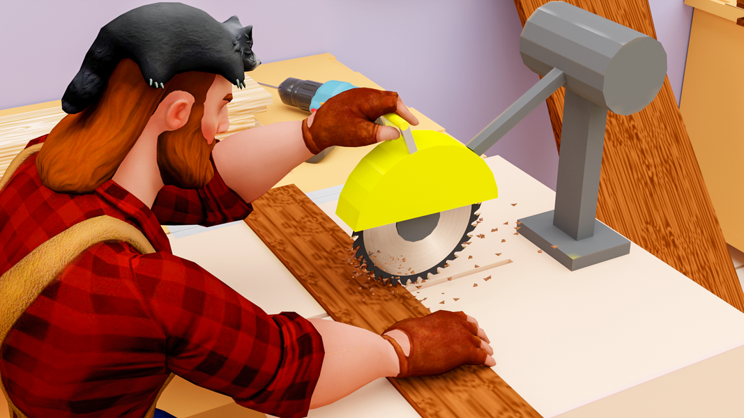 Carpenter Furniture Repair Sim - عکس بازی موبایلی اندروید