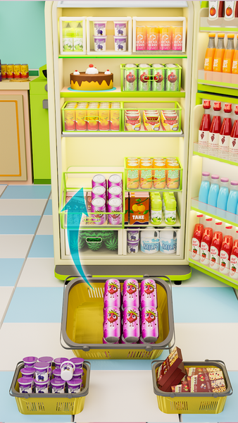 Fill the Fridge 3D - عکس بازی موبایلی اندروید