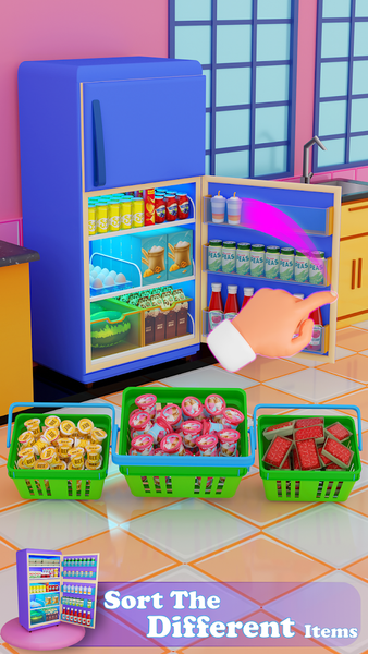 Fill The Fridge Organizer Game - Gameplay image of android game