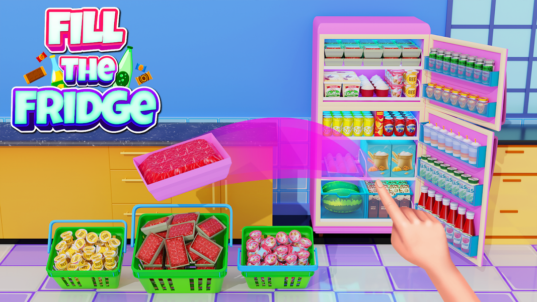 Fill The Fridge Organizer Game - Gameplay image of android game