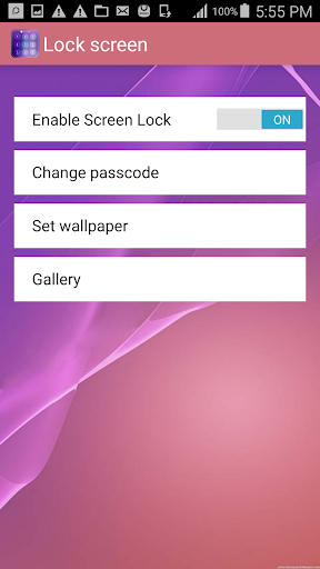 Lock screen passcode - عکس برنامه موبایلی اندروید