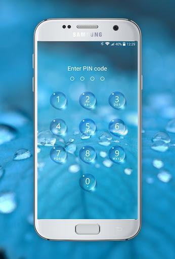 Lock screen - water droplets - عکس برنامه موبایلی اندروید
