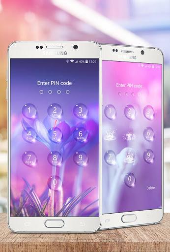 Lock screen - water droplets - عکس برنامه موبایلی اندروید