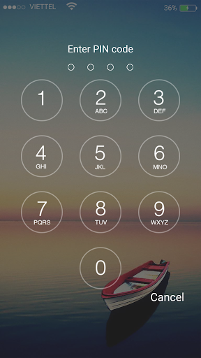Keypad lock screen - Image screenshot of android app