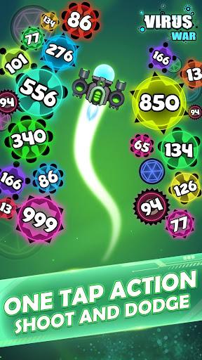 Virus War - Space Shooting - Gameplay image of android game