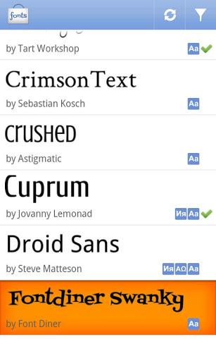 Font Vending - Image screenshot of android app