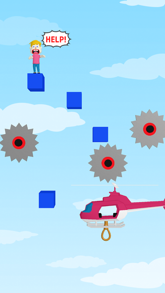 Help copter! - rescue puzzle - Gameplay image of android game