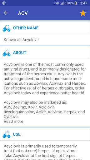 Drugs Dictionary - Image screenshot of android app