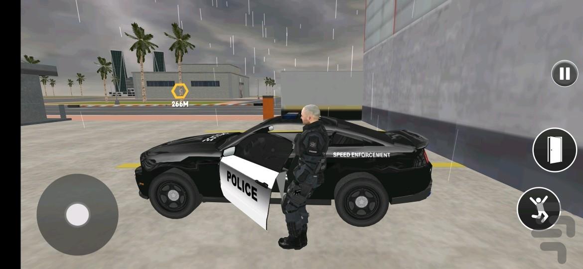 بازی ماشین پلیس ، ماشین بازی - Gameplay image of android game