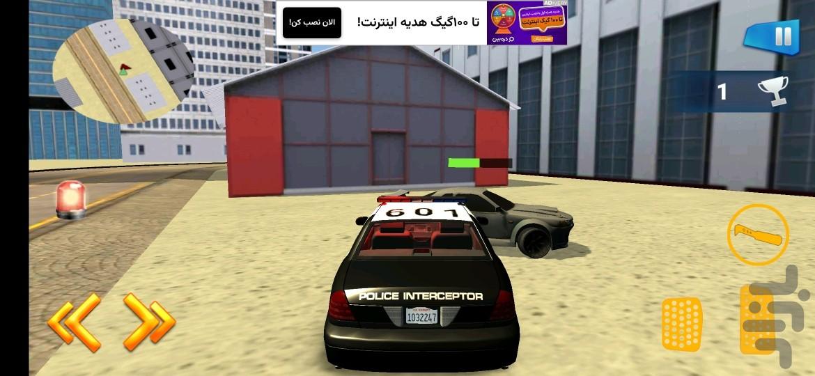 ماشین پلیس و دزد فراری - Gameplay image of android game