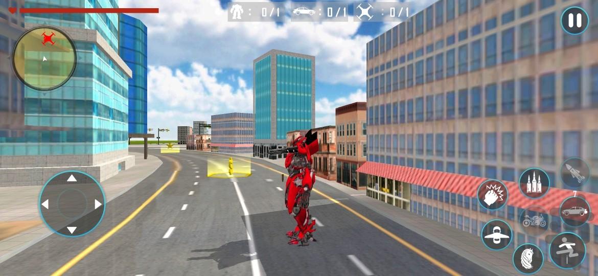 ربات و اسب پرنده - Gameplay image of android game