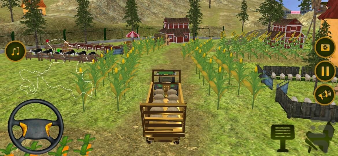 تراکتور کشاورزی - Gameplay image of android game