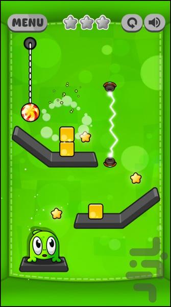 بازی شکلات رو قطع کن - Gameplay image of android game