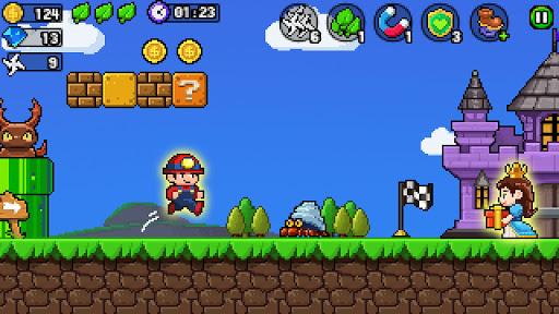Pixel World - Super Run - Gameplay image of android game