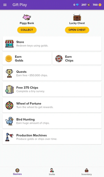 Gift Play - Earn Game Codes - عکس برنامه موبایلی اندروید
