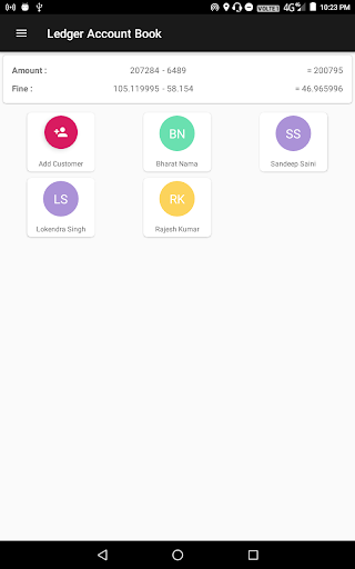 Hisab Book - Ledger Account Book - Image screenshot of android app