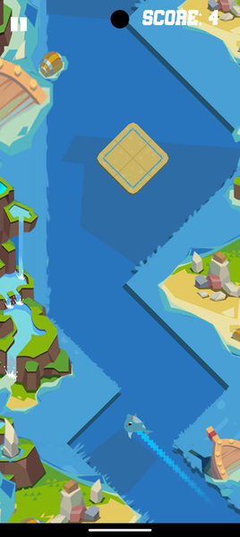 Wave Rider Dolphin - Gameplay image of android game