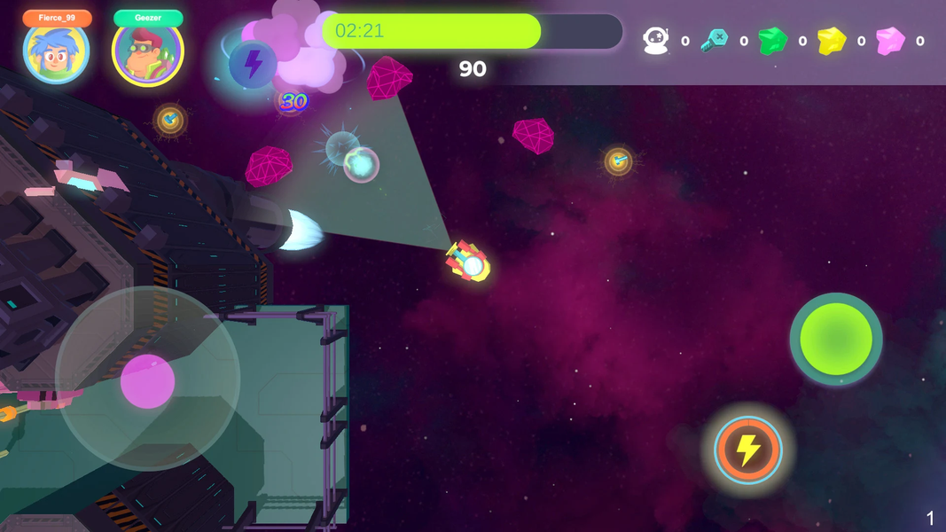 Space Patrol Co-op Adventure - Gameplay image of android game