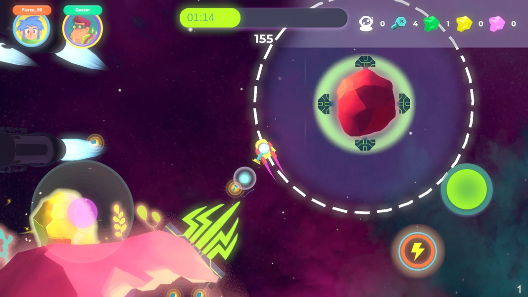 Space Patrol Co-op Adventure - Gameplay image of android game