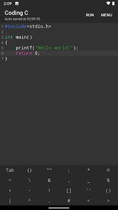 Coding C - The offline C compiler - عکس برنامه موبایلی اندروید