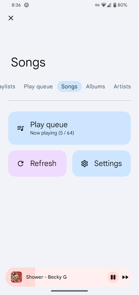 Vanilla Music Player - عکس برنامه موبایلی اندروید