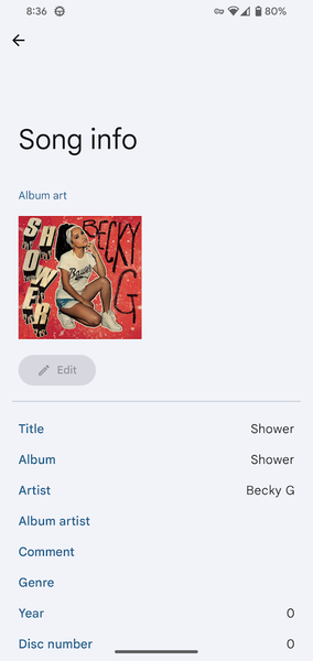 Vanilla Music Player - عکس برنامه موبایلی اندروید