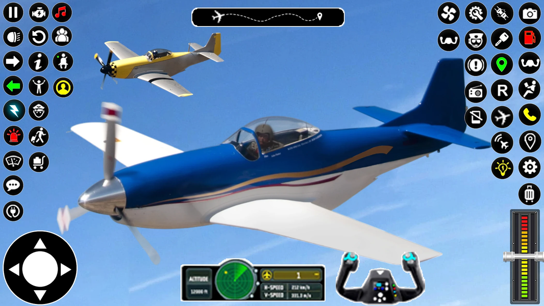 Flight Sim ۳D: Airplane Games - عکس بازی موبایلی اندروید