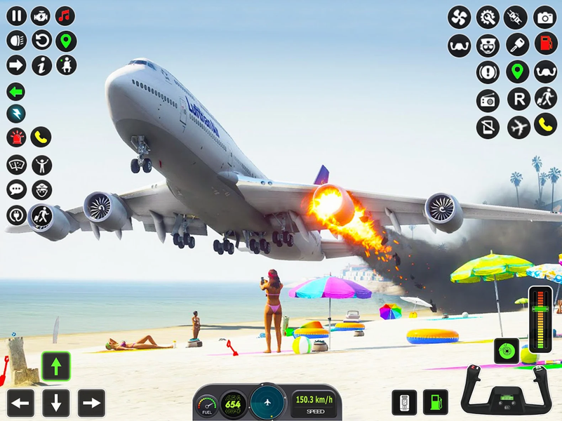 Flight Sim ۳D: Airplane Games - عکس بازی موبایلی اندروید