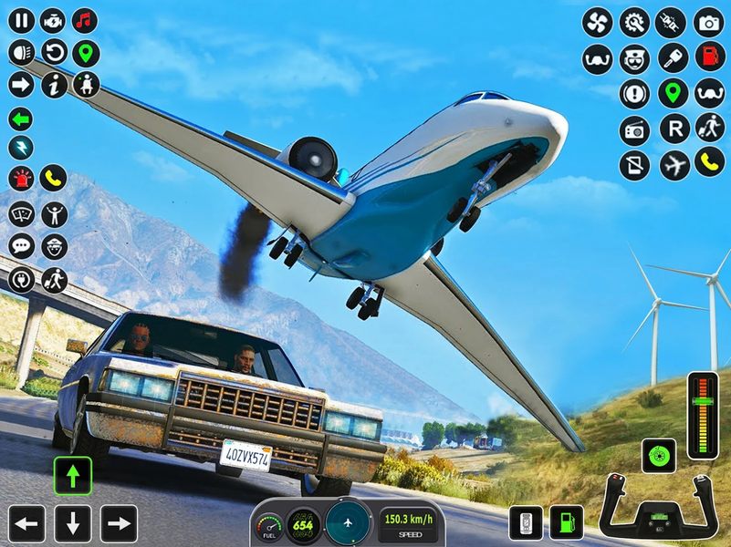 Flight Sim ۳D: Airplane Games - عکس بازی موبایلی اندروید