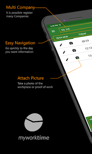 My Work Time App - عکس برنامه موبایلی اندروید