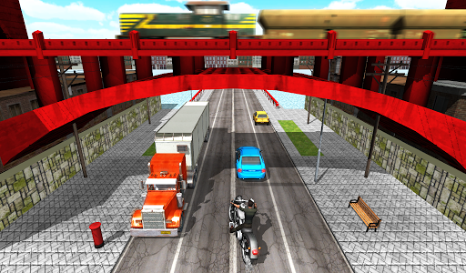 Moto Race 3D - Gameplay image of android game