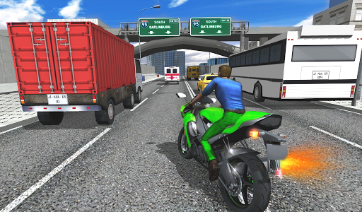 Moto Racer HD - Gameplay image of android game