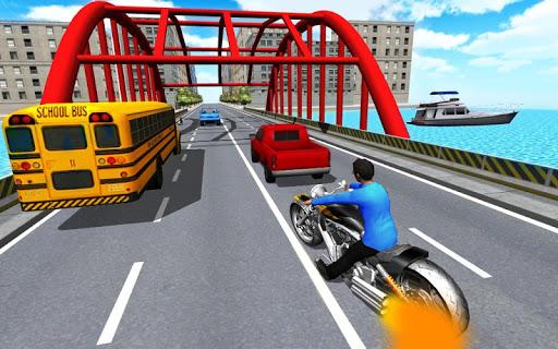 Moto Racing 3D - Gameplay image of android game