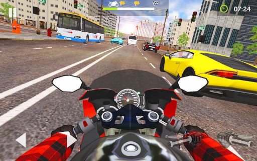 Moto Traffic Rider 3D Highway - Gameplay image of android game