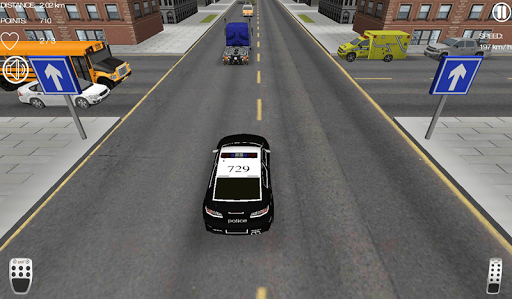 Police Car Racer - Gameplay image of android game